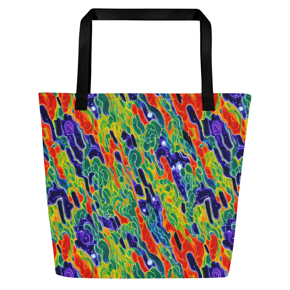 Liquid Tropics on Large Tote Bag W/ Pocket — Front