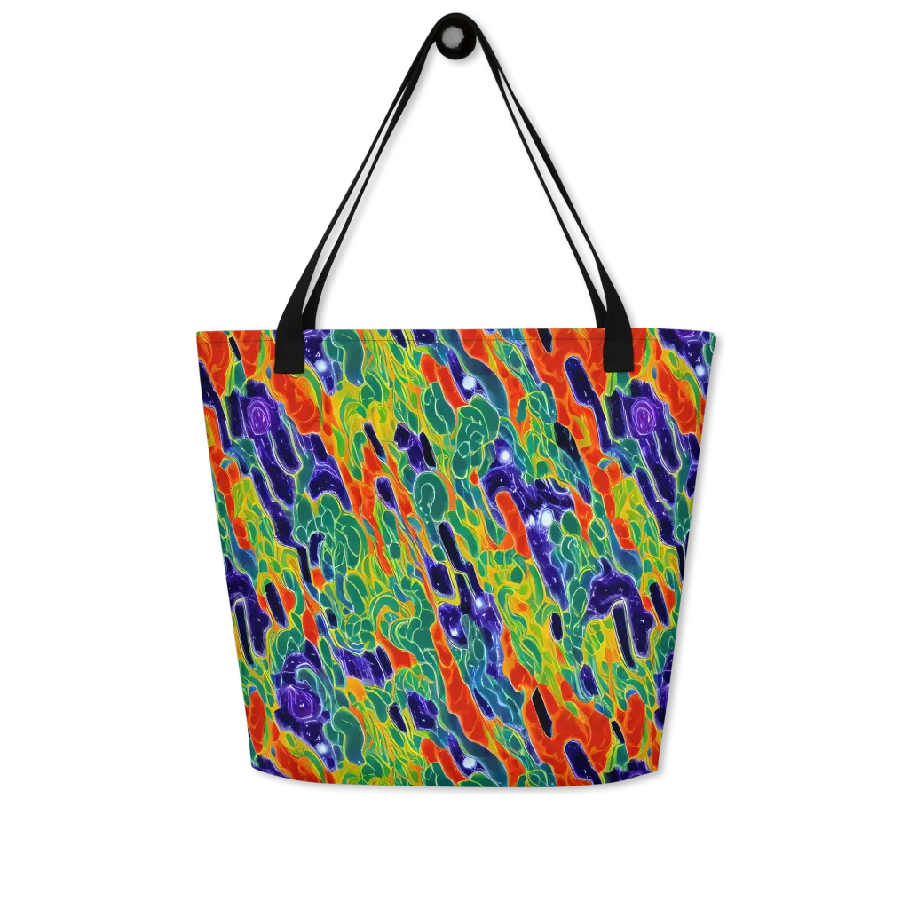 Liquid Tropics on Large Tote Bag W/ Pocket — Front
