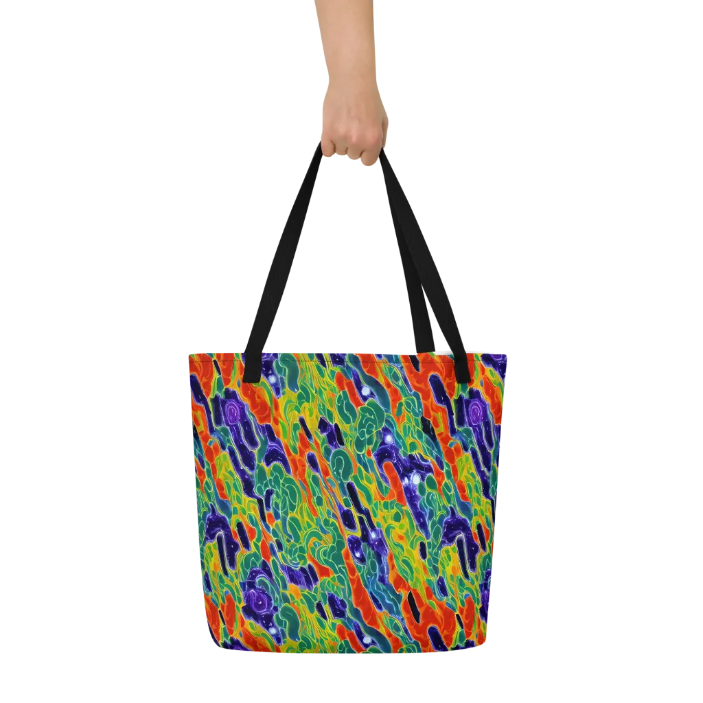 Liquid Tropics on Large Tote Bag W/ Pocket — Front
