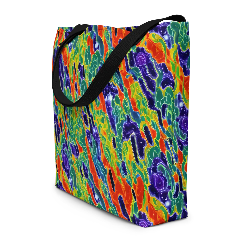 Liquid Tropics on Large Tote Bag W/ Pocket — Front
