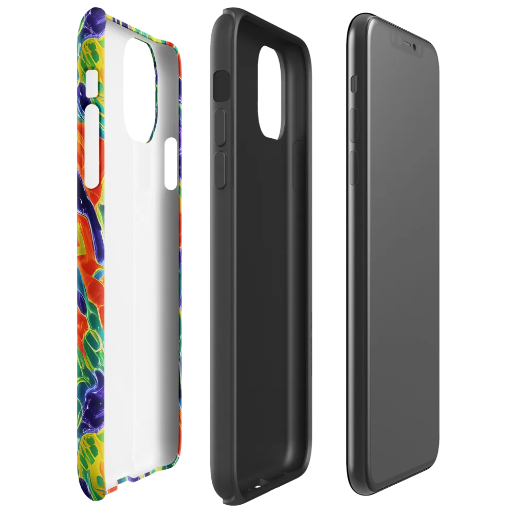 Liquid Tropics on Tough Case for iPhone® — Right