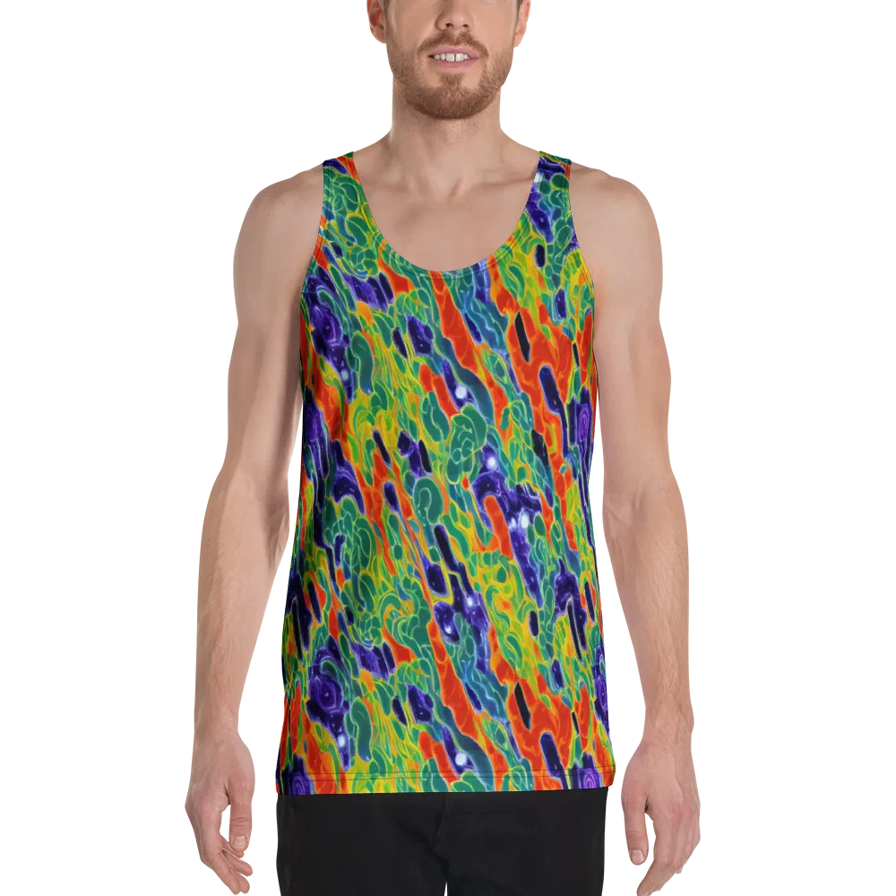Liquid Tropics on Men's Tank Top — Front