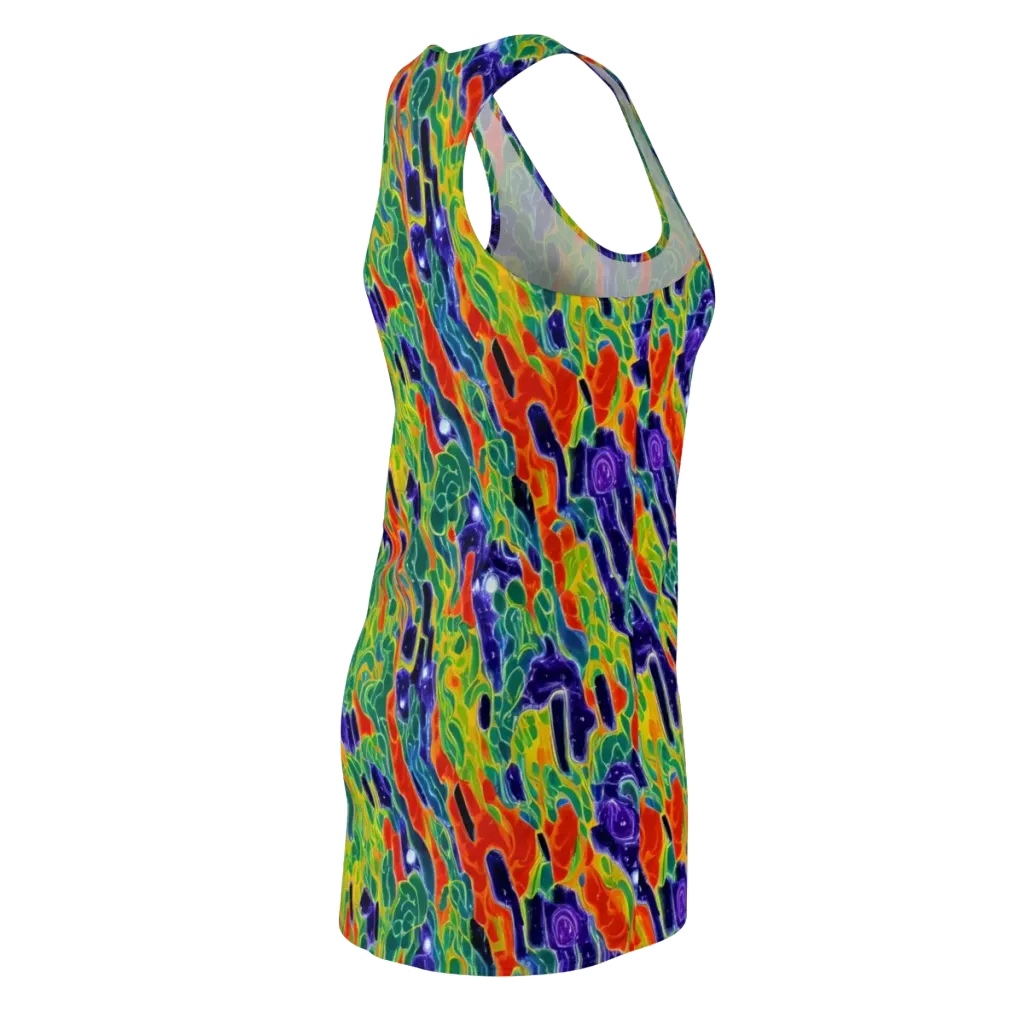 Liquid Tropics on Racerback Dress — Back Side
