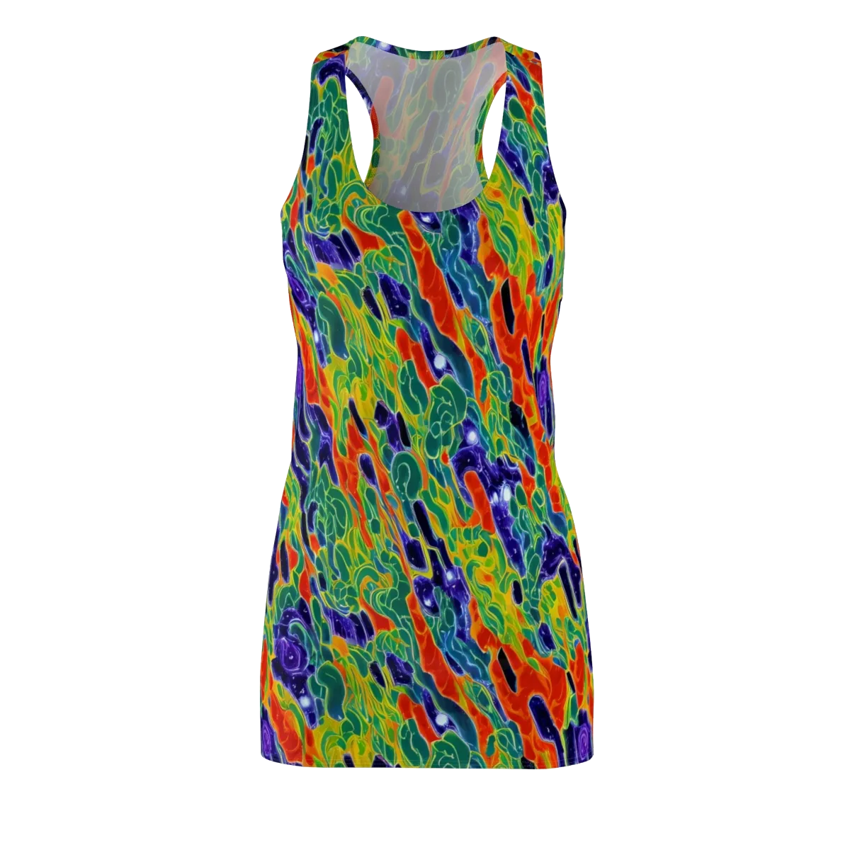 Liquid Tropics on Racerback Dress — Front