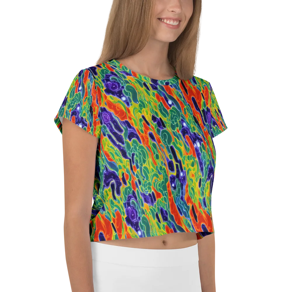 Liquid Tropics on Crop Tee — Right