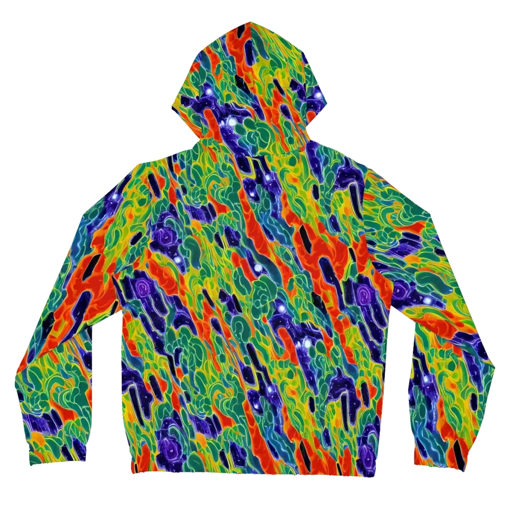 Liquid Tropics on Women's Full-Zip Hoodie — Back