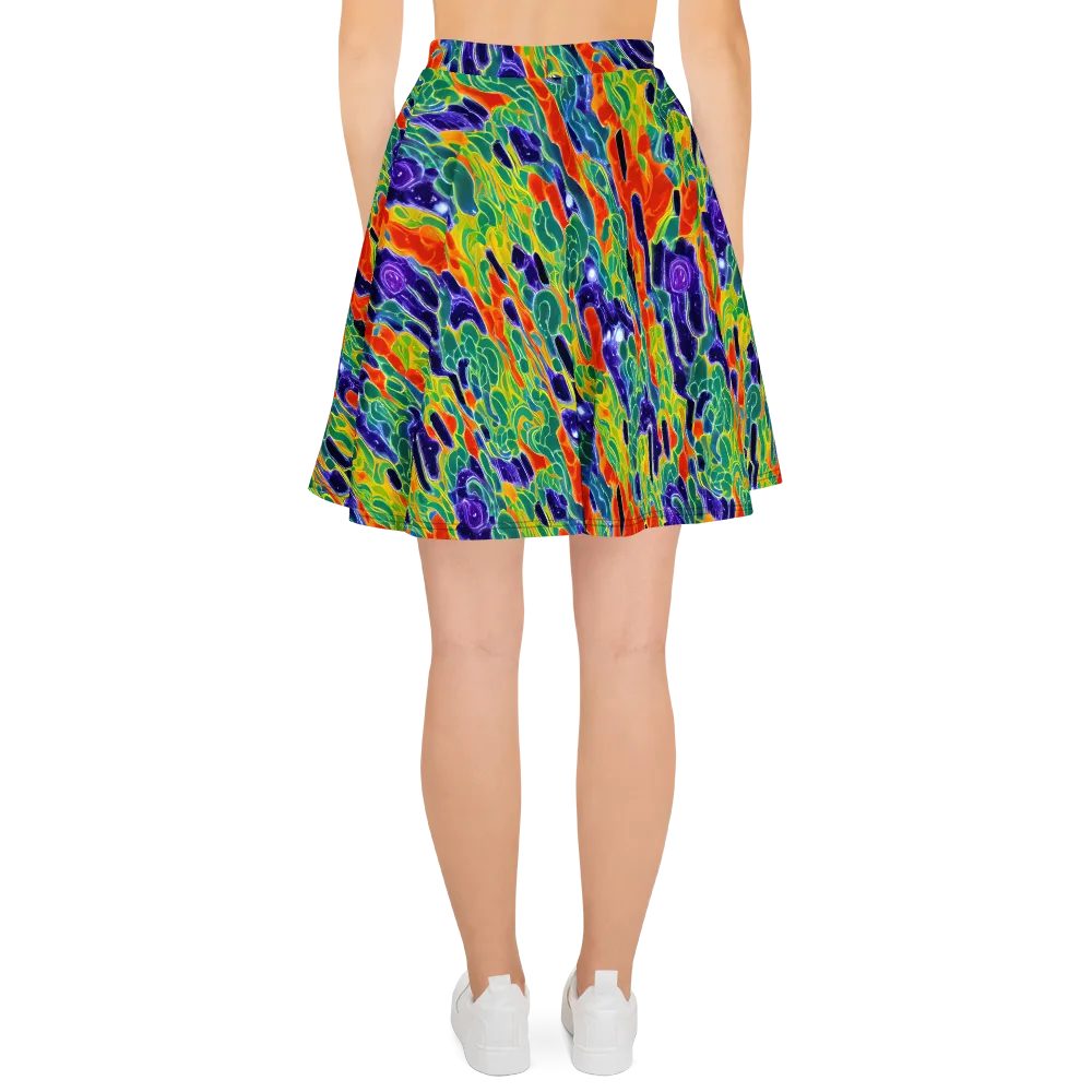 Liquid Tropics on Skater Skirt — Back