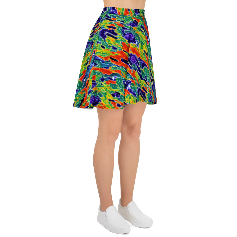 Liquid Tropics on Skater Skirt — Right
