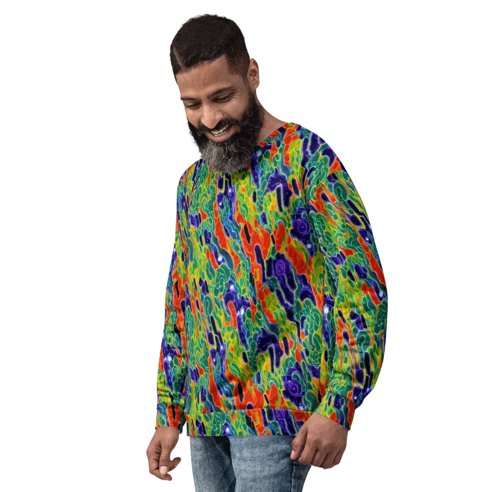 Liquid Tropics on Sweatshirt — Left Front