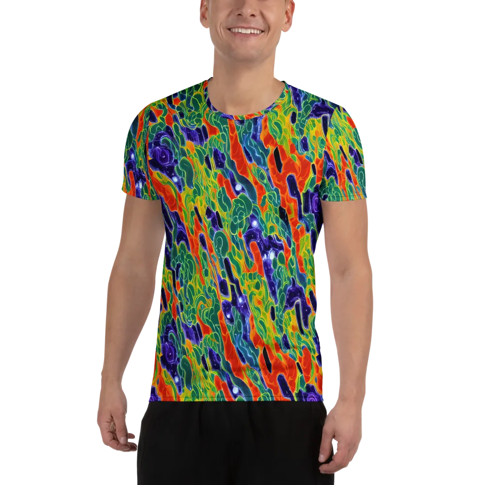 Liquid Tropics on Men's Athletic T-Shirt — Front