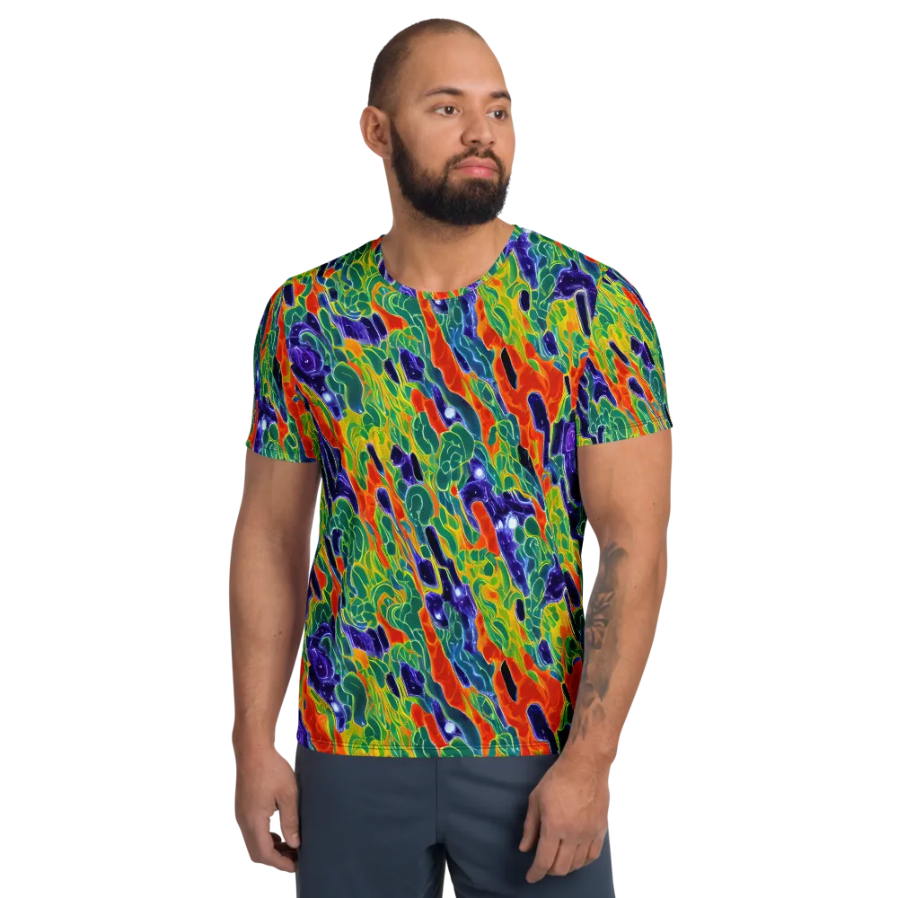 Liquid Tropics on Men's Athletic T-Shirt — Front