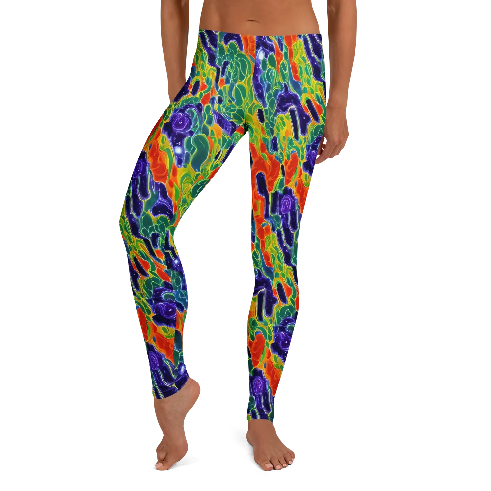 Liquid Tropics on Leggings — Front