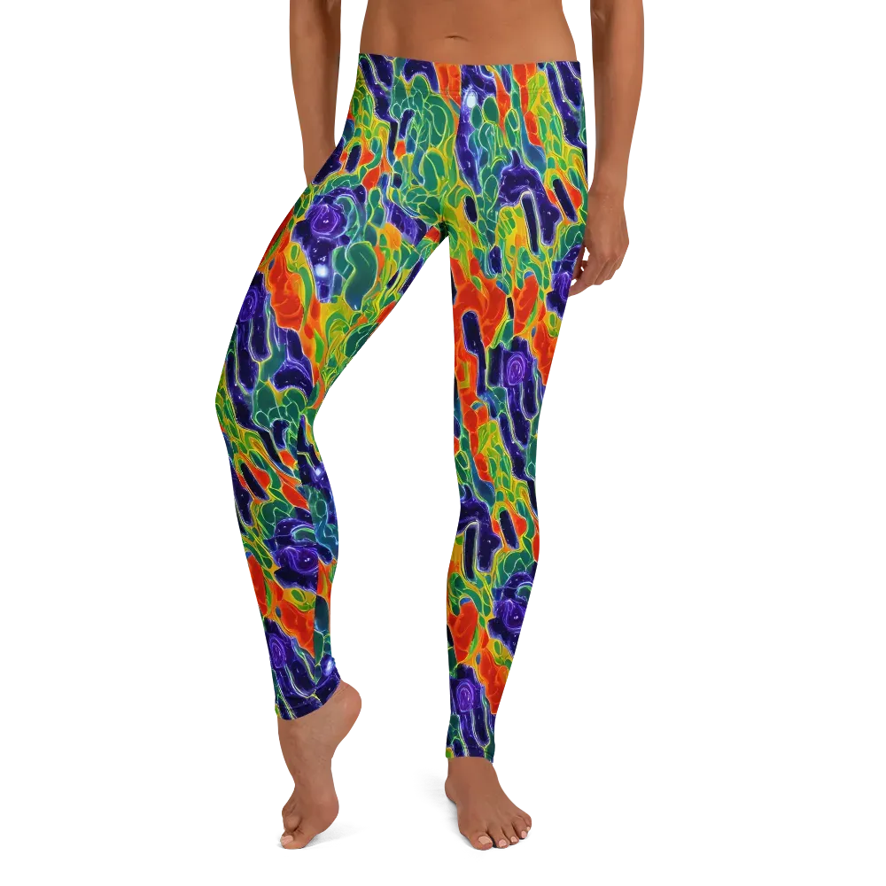 Liquid Tropics on Leggings — Front