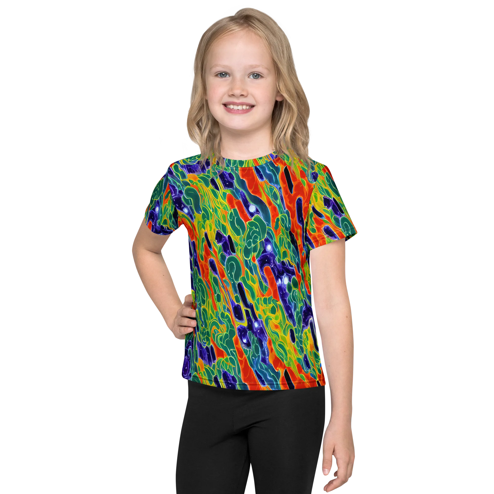Liquid Tropics on Kids Crew Neck T-Shirt — Front