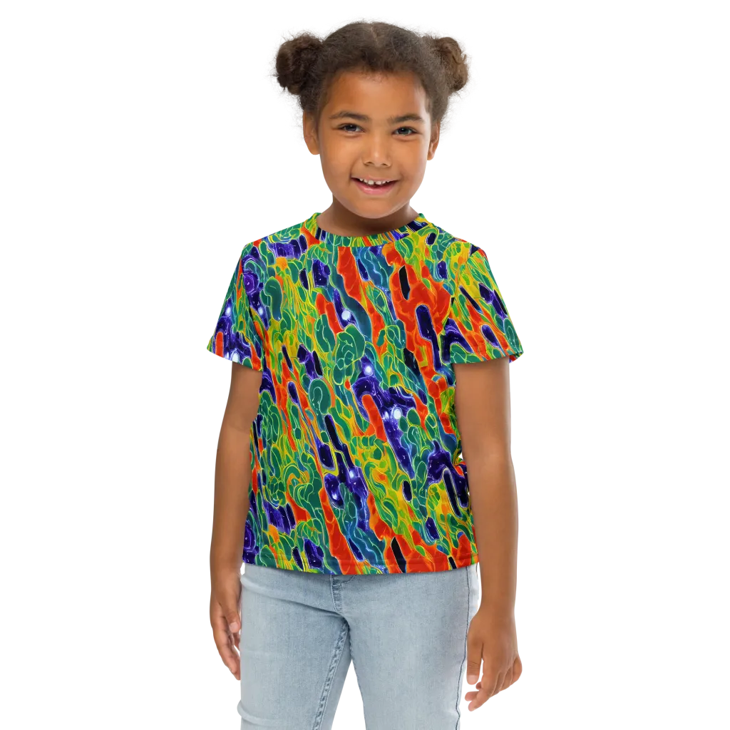 Liquid Tropics on Kids Crew Neck T-Shirt — Front