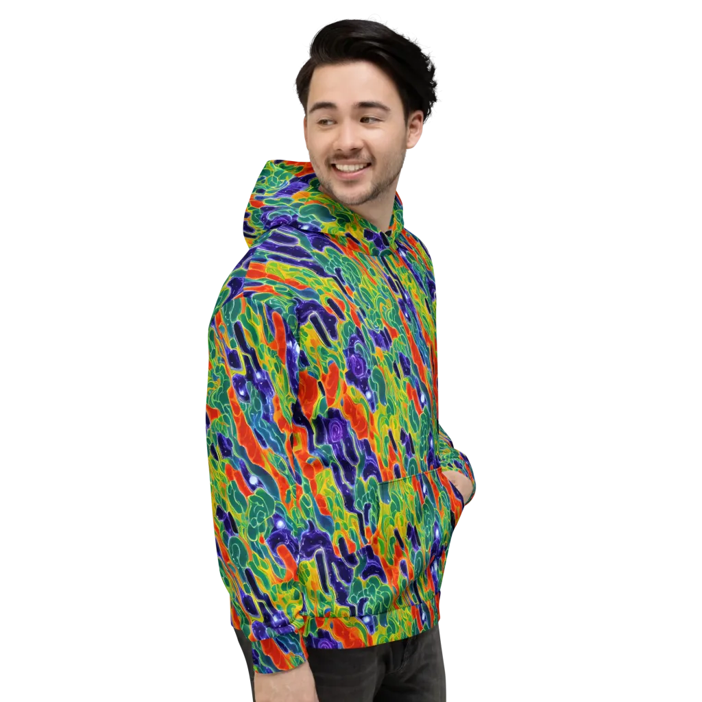Liquid Tropics on Hoodie — Right