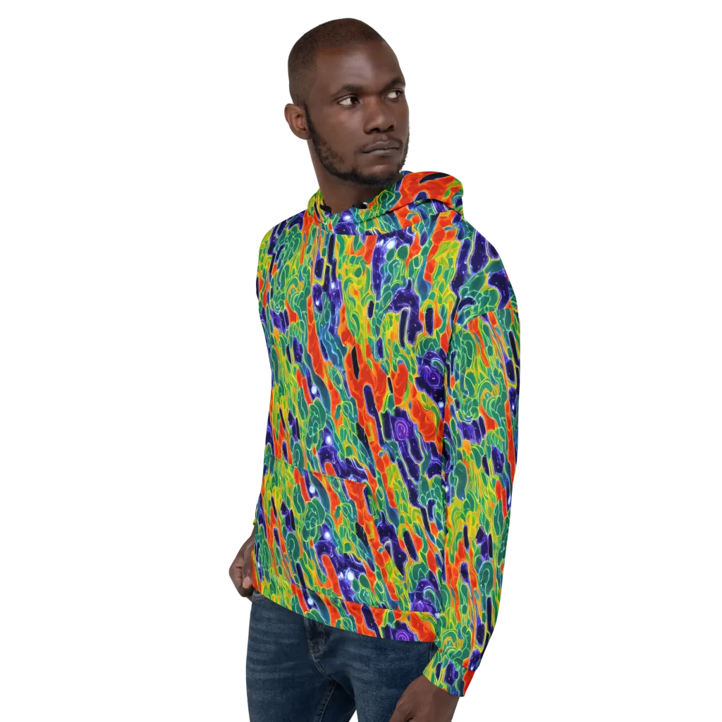 Liquid Tropics on Hoodie — Left
