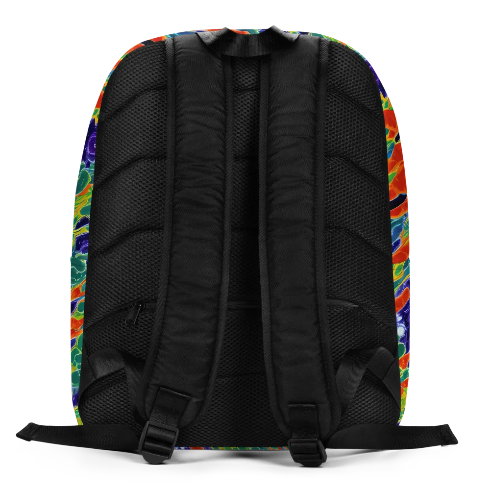 Liquid Tropics on Minimalist Backpack — Back