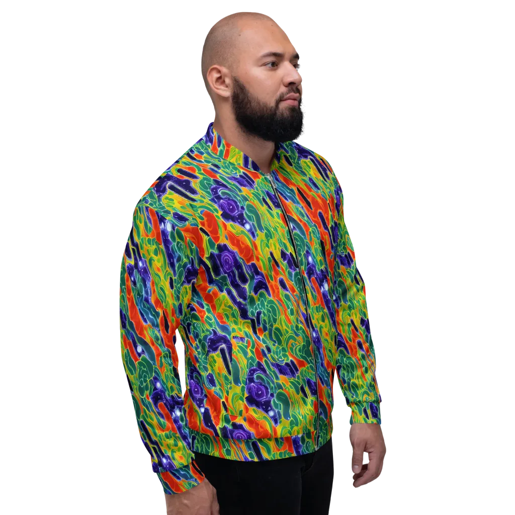 Liquid Tropics on Bomber Jacket — Right