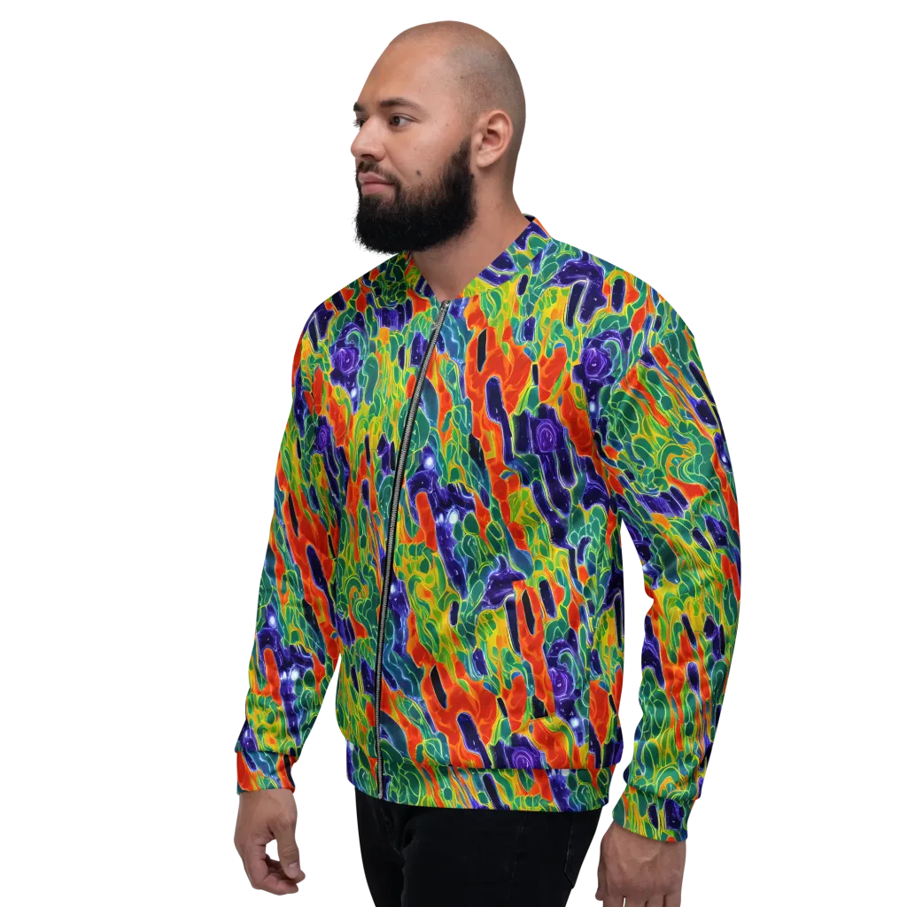 Liquid Tropics on Bomber Jacket — Left