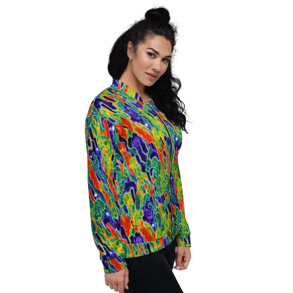 Liquid Tropics on Bomber Jacket — Right