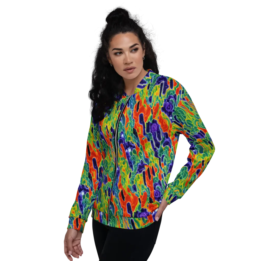 Liquid Tropics on Bomber Jacket — Left
