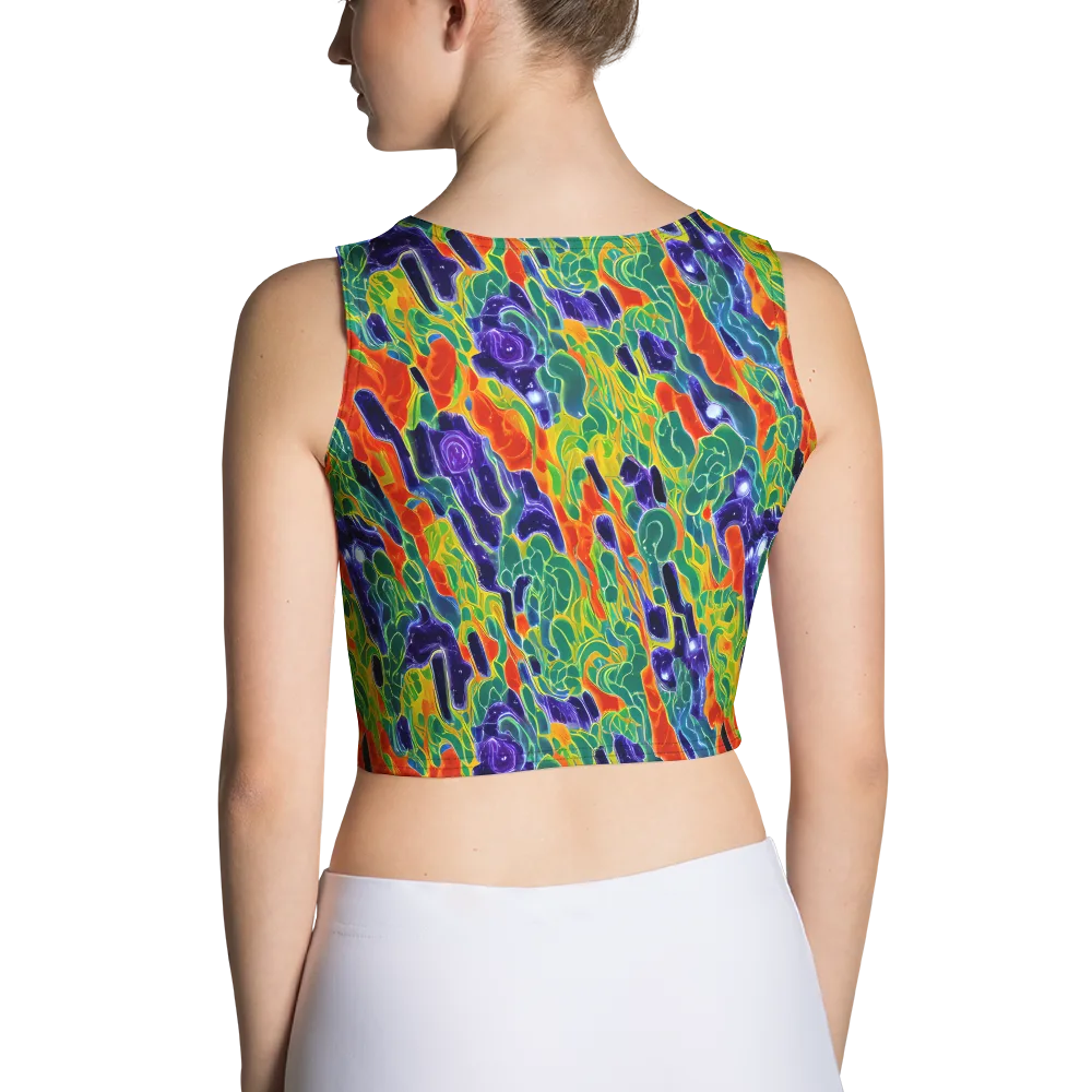 Liquid Tropics on Crop Top — Back