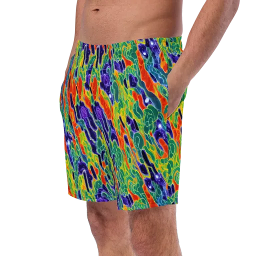 Liquid Tropics on a Swim Trunks