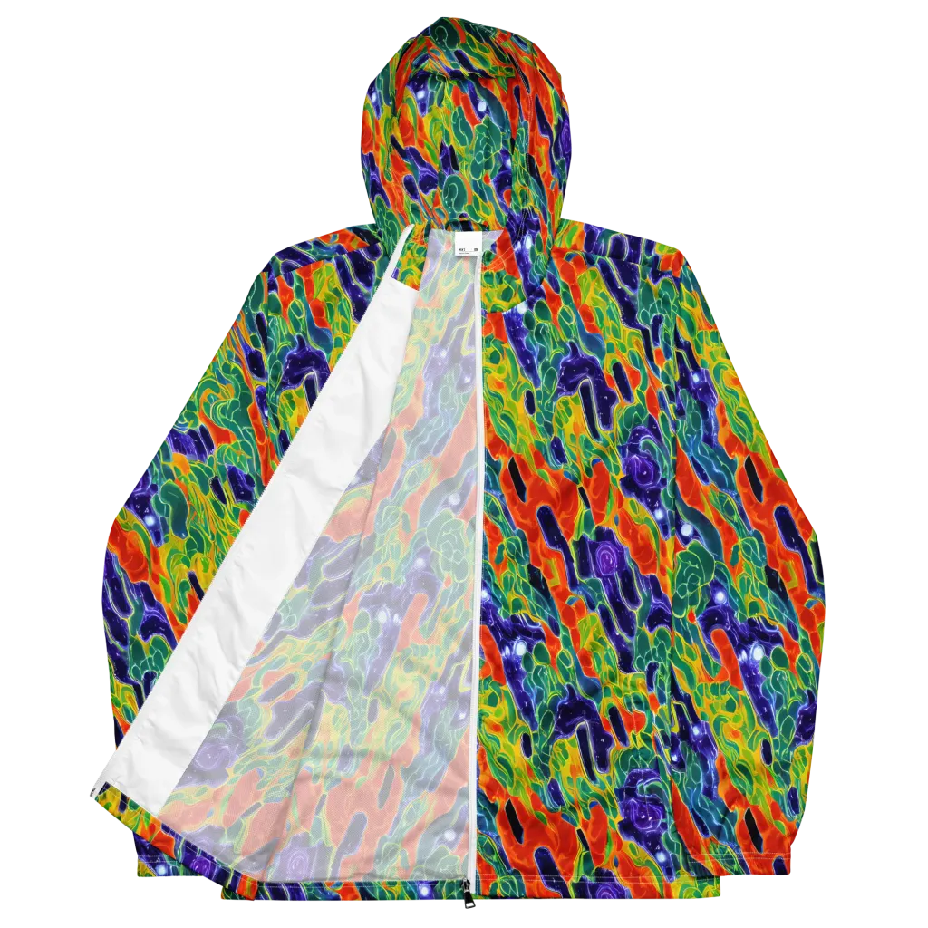 Liquid Tropics on Men's Windbreaker — Front