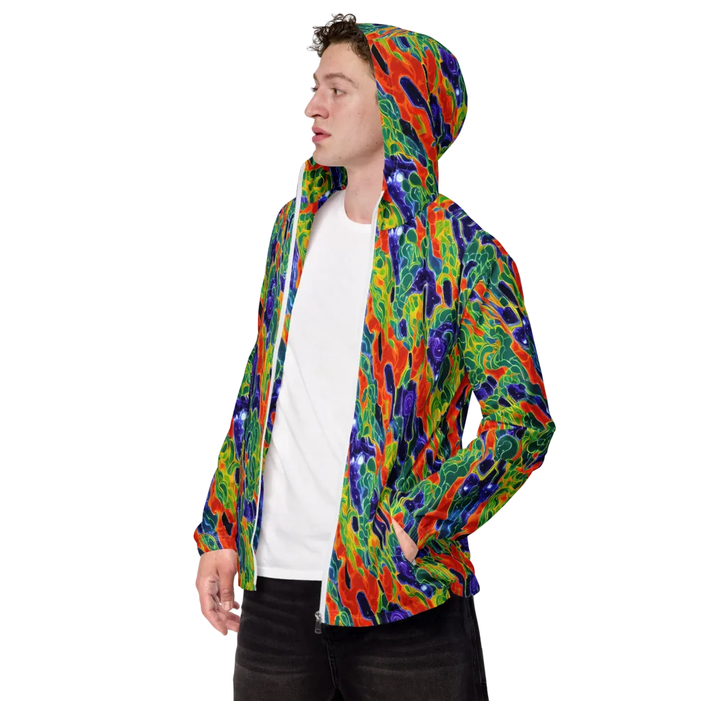 Liquid Tropics on Men's Windbreaker — Left Front