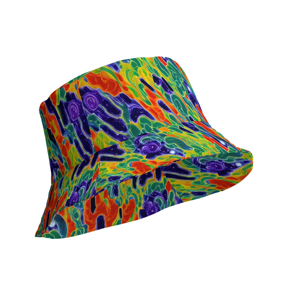 Liquid Tropics on Reversible Bucket Hat — Product details Outside