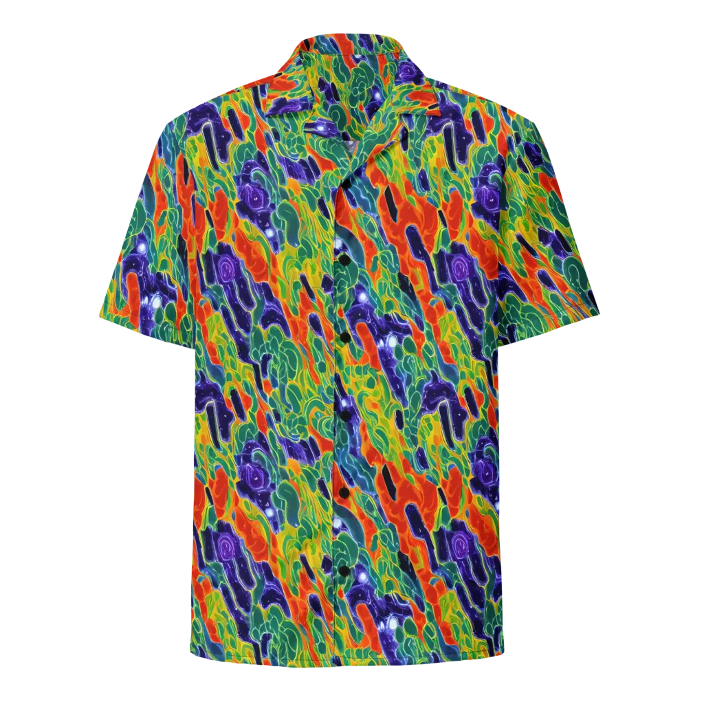 Liquid Tropics on Button Shirt — Front