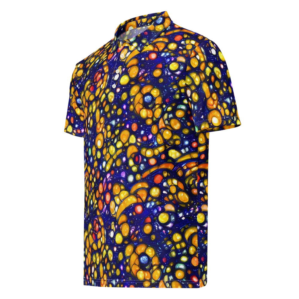 Ultramarine Carnival on Men's Slim Fit Polo Shirt — Left Front