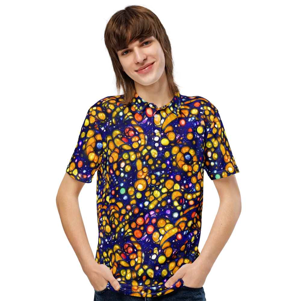 Ultramarine Carnival on Men's Slim Fit Polo Shirt — Front