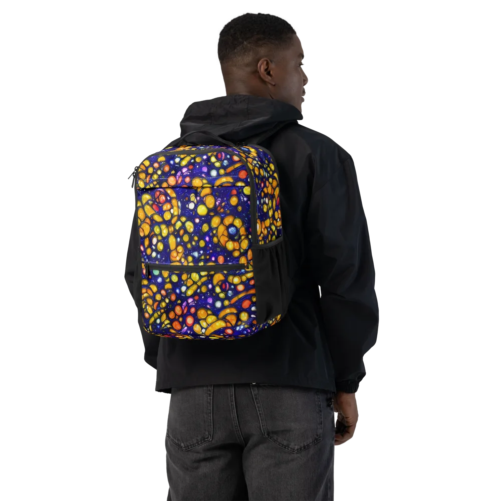Ultramarine Carnival on Utility Backpack — Back