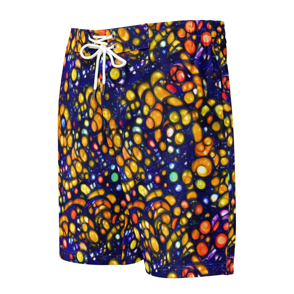 Ultramarine Carnival on Men's Board Shorts — Front