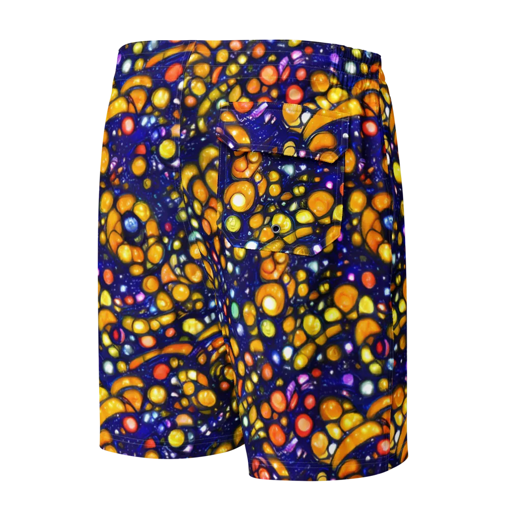 Ultramarine Carnival on Men's Board Shorts — Back