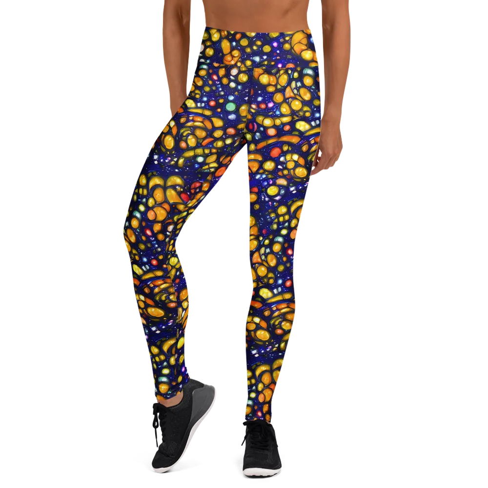 Ultramarine Carnival on Yoga Leggings — Front