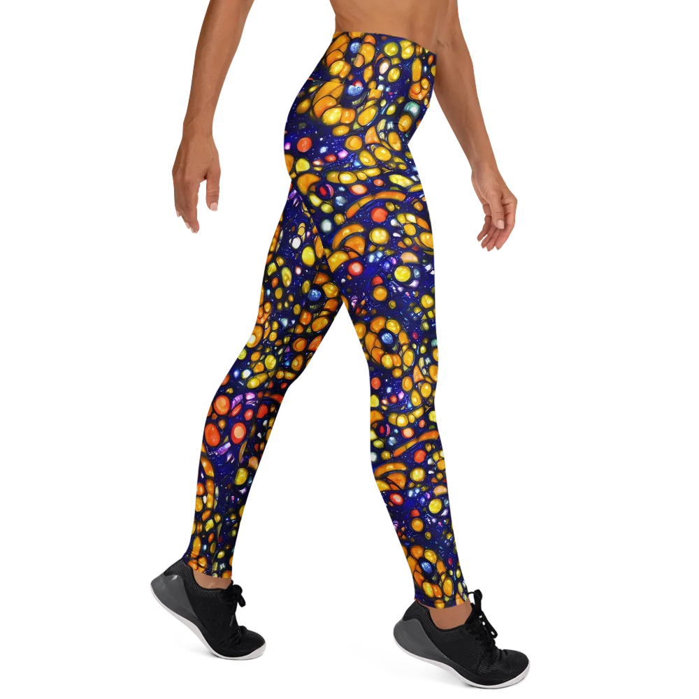 Ultramarine Carnival on Yoga Leggings — Right