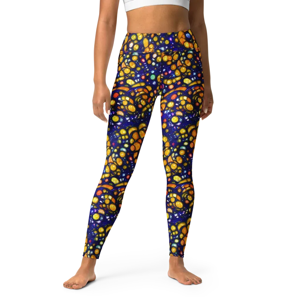 Ultramarine Carnival on Yoga Leggings — Front