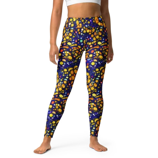 Ultramarine Carnival on a Yoga Leggings
