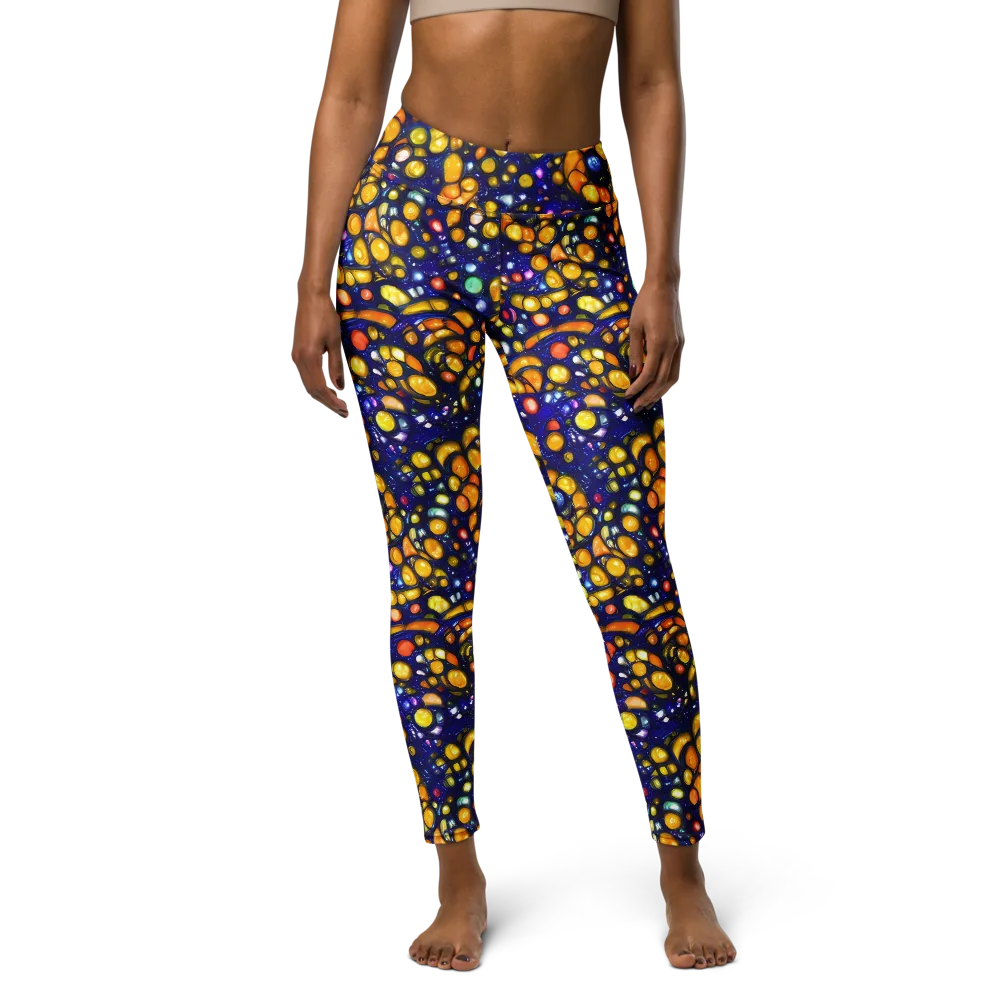 Ultramarine Carnival on Yoga Leggings — Front