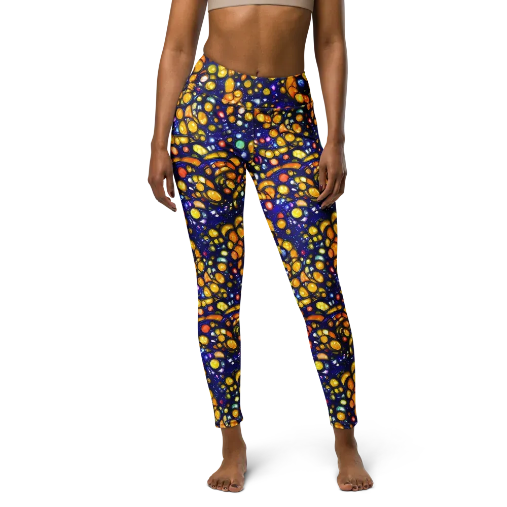 Ultramarine Carnival on Yoga Leggings — Front