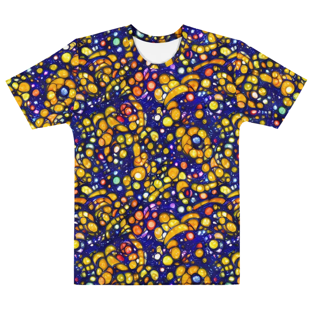 Ultramarine Carnival on Men's Cotton Crew Neck T-Shirt — Front