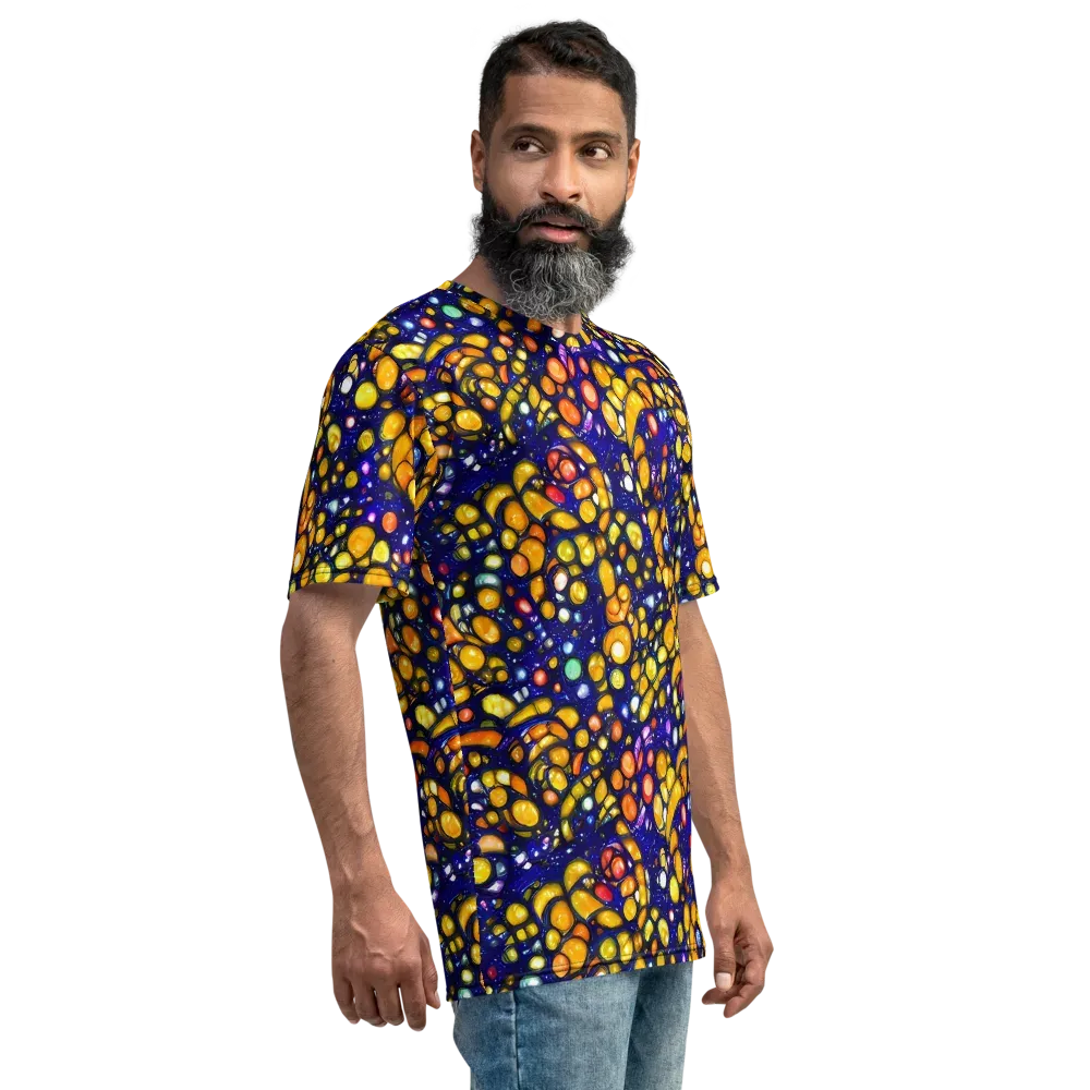 Ultramarine Carnival on Men's Crew Neck T-Shirt — Right