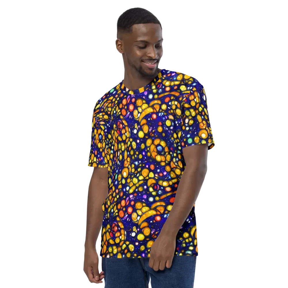 Ultramarine Carnival on Men's Crew Neck T-Shirt — Left