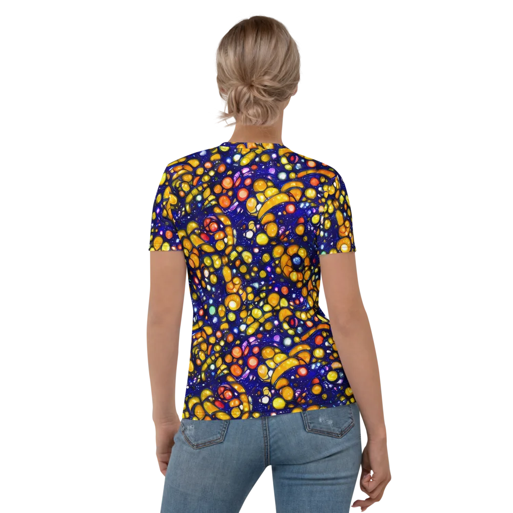 Ultramarine Carnival on Women's Crew Neck T-Shirt — Back