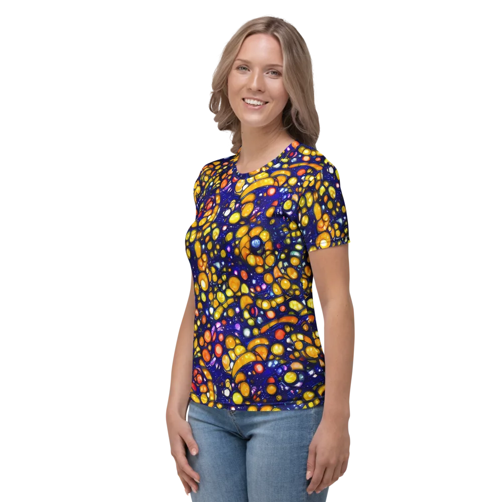 Ultramarine Carnival on Women's Crew Neck T-Shirt — Left