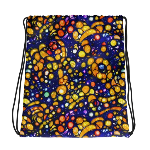 Ultramarine Carnival on a Drawstring Bag