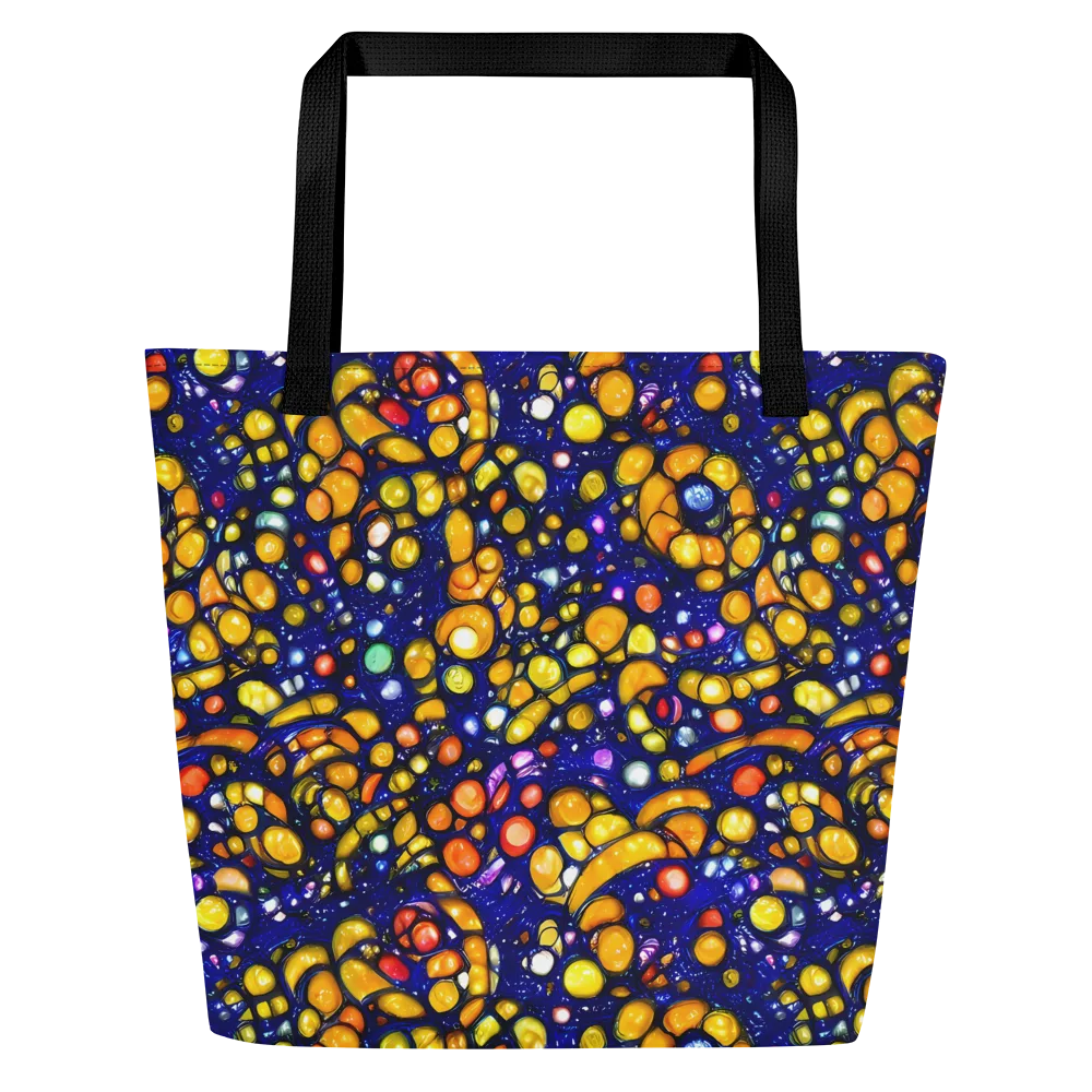 Ultramarine Carnival on Large Tote Bag W/ Pocket — Front